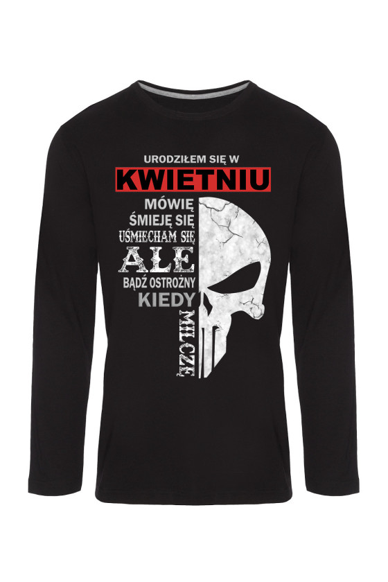 Koszulka Męska Longsleeve Urodziłem Się W Kwietniu