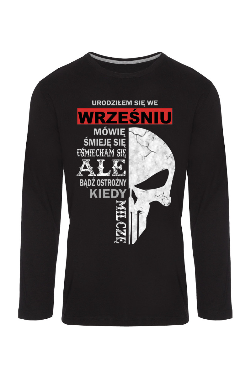 Koszulka Męska Longsleeve Urodziłem Się We Wrześniu 2