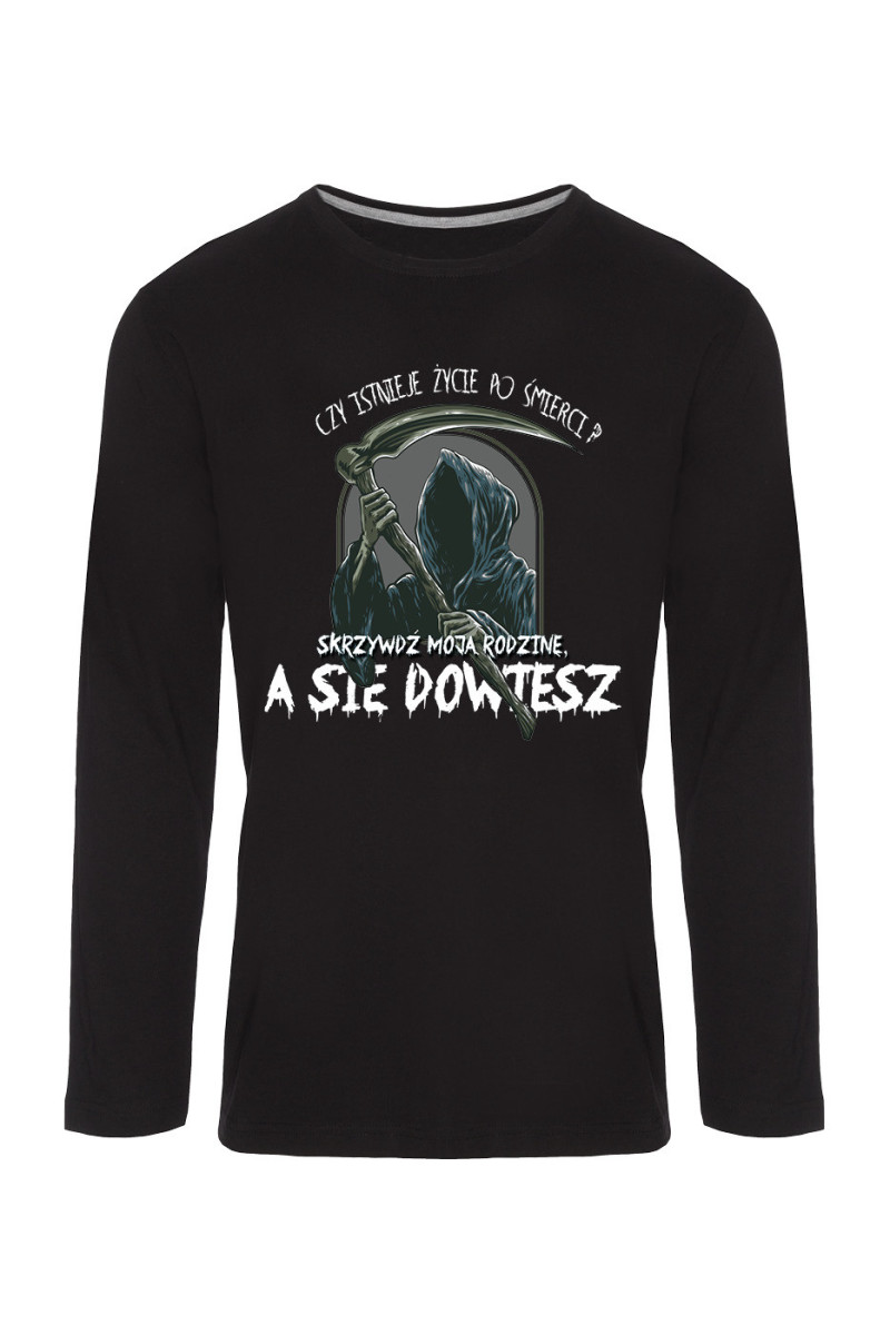 Koszulka Męska Longsleeve Czy Istnieje Życie Po Śmierci?