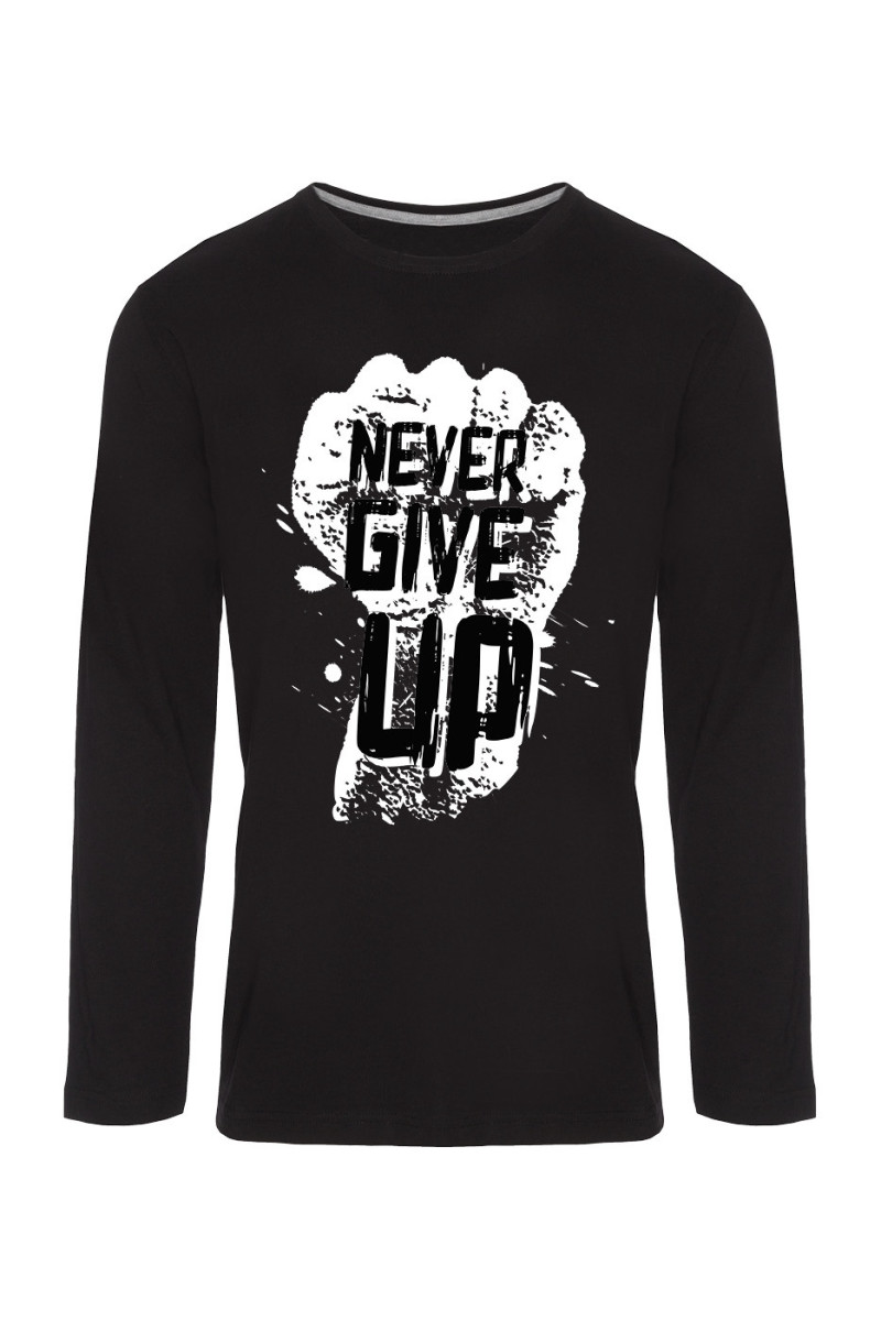 Koszulka Męska Longsleeve Never Give Up