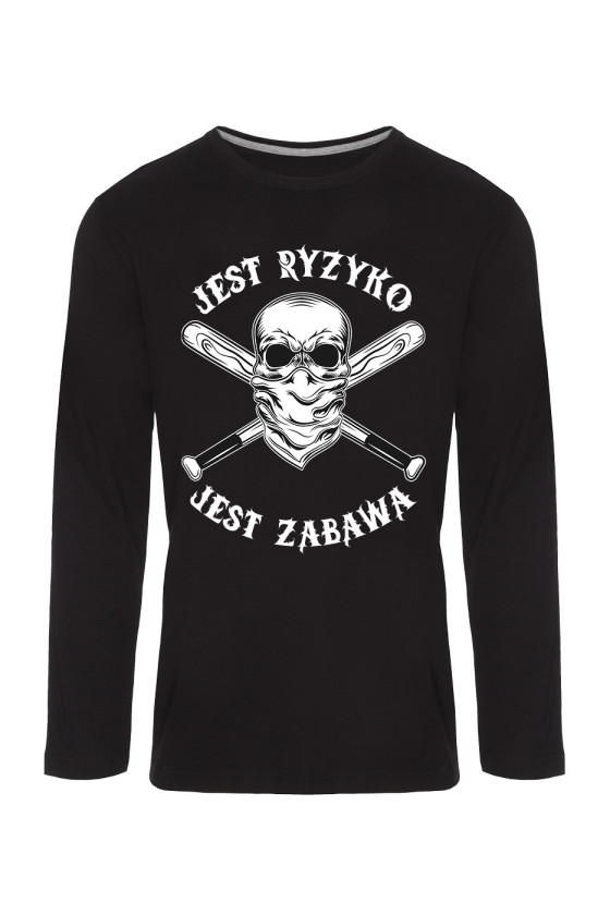 Koszulka Męska Longsleeve Jest Ryzyko Jest Zabawa