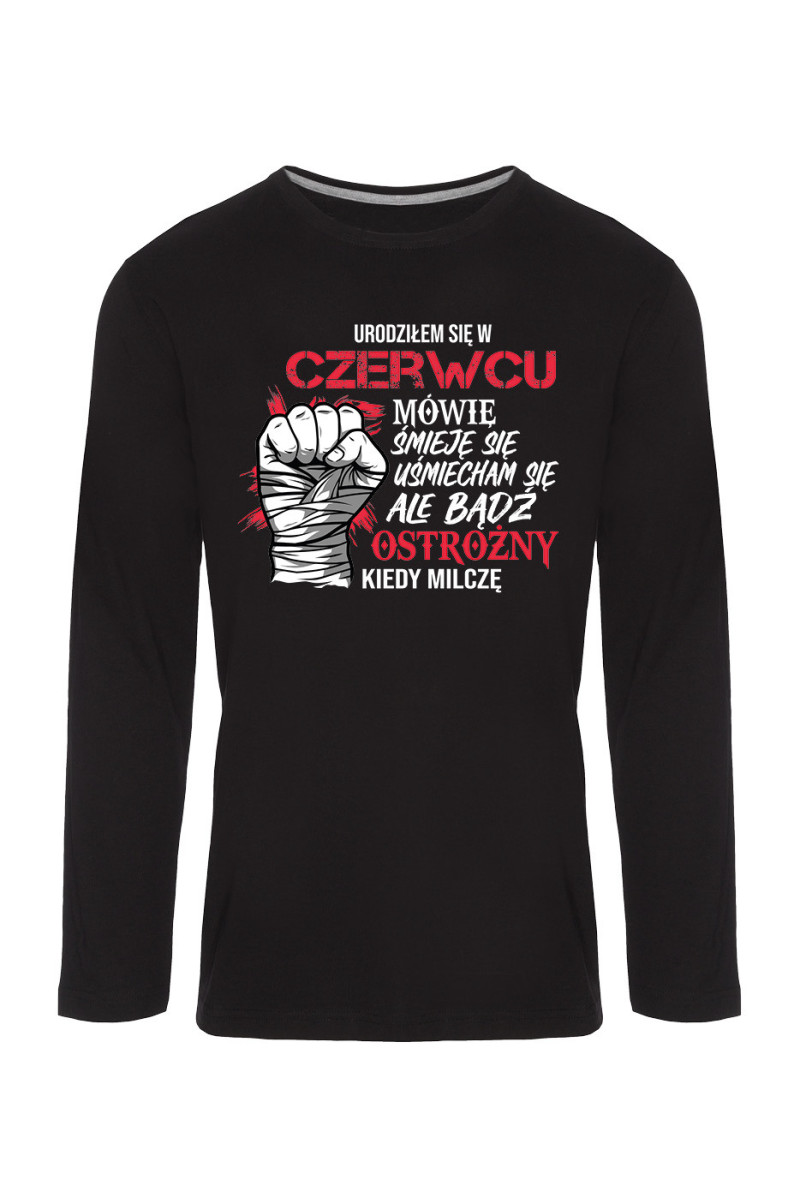 Koszulka Męska Longsleeve Urodziłem Się W Czerwcu II