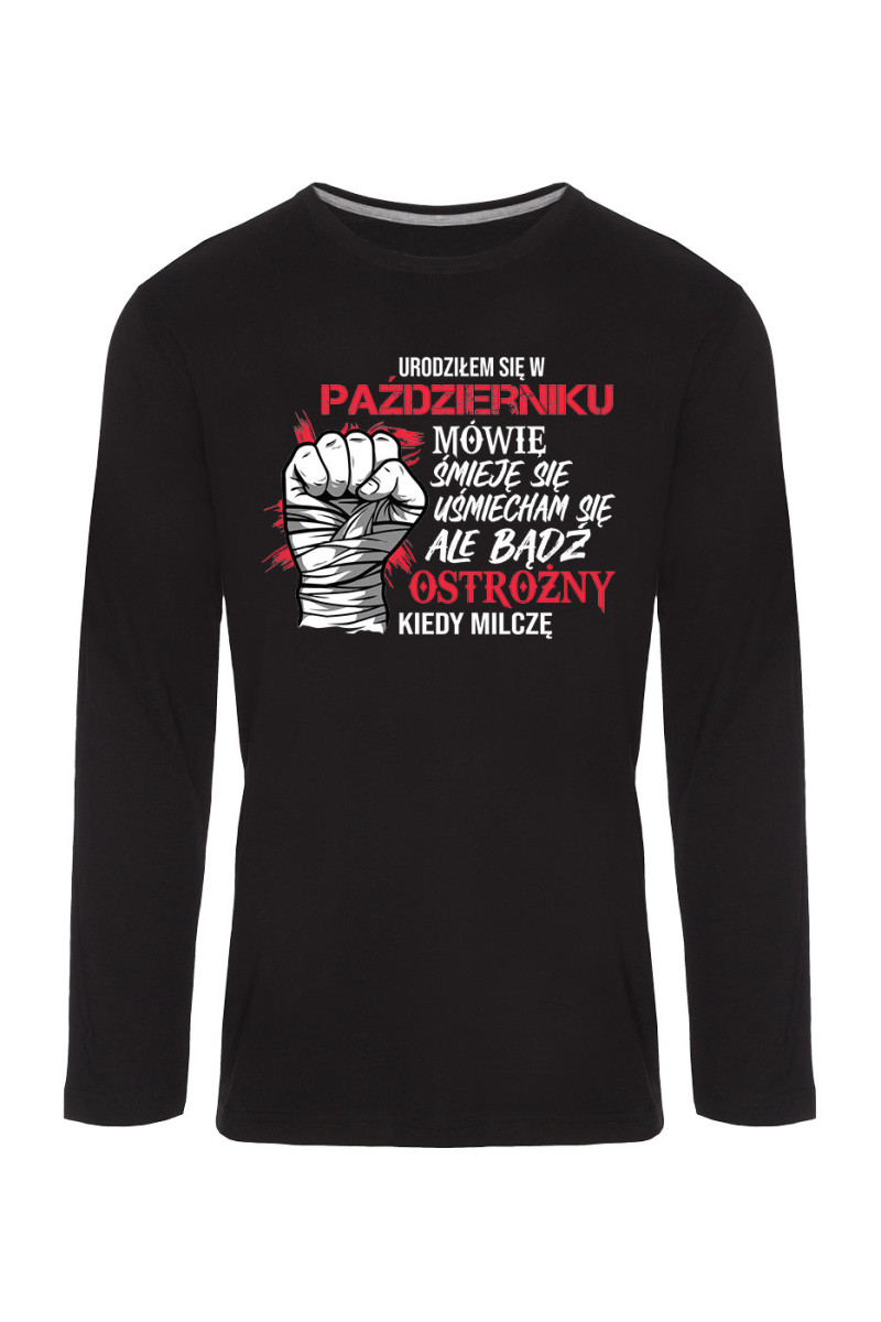 Koszulka Męska Longsleeve Urodziłem Się W Październiku II