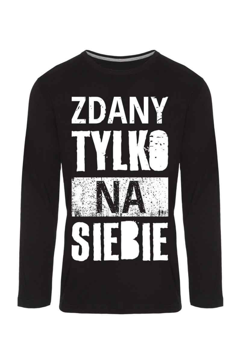 Koszulka Męska Longsleeve Zdany Tylko Na Siebie