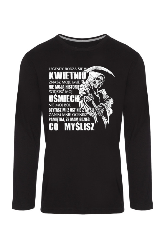 Koszulka Męska Longsleeve Legendy Rodzą Się W Kwietniu