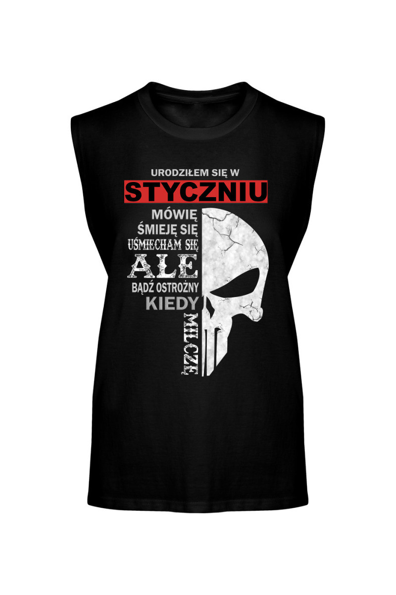 Koszulka Męska Tank Top Urodziłem Się W Styczniu 2