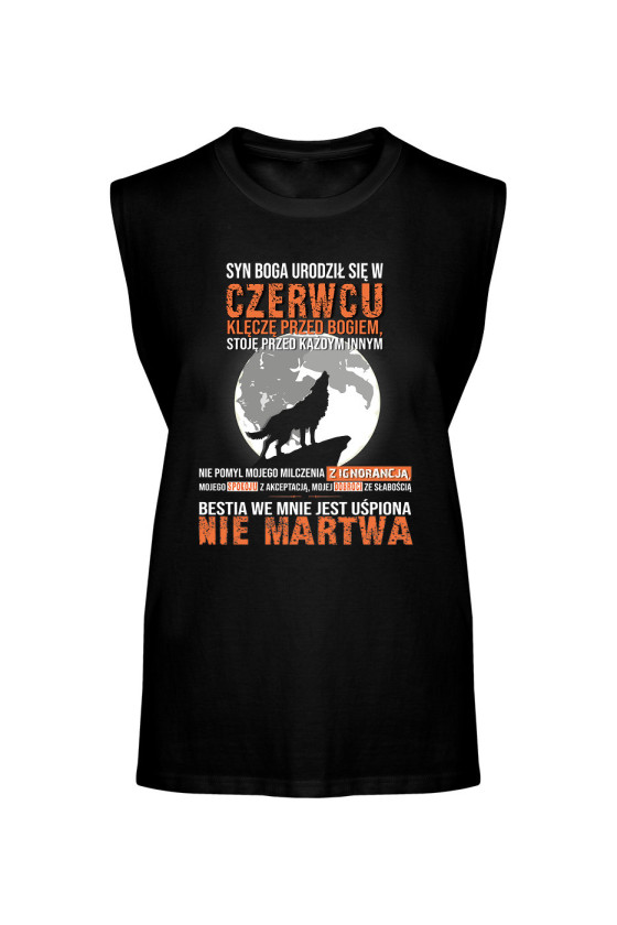 Koszulka Męska Tank Top Syn Boga Urodził Się W Czerwcu 2