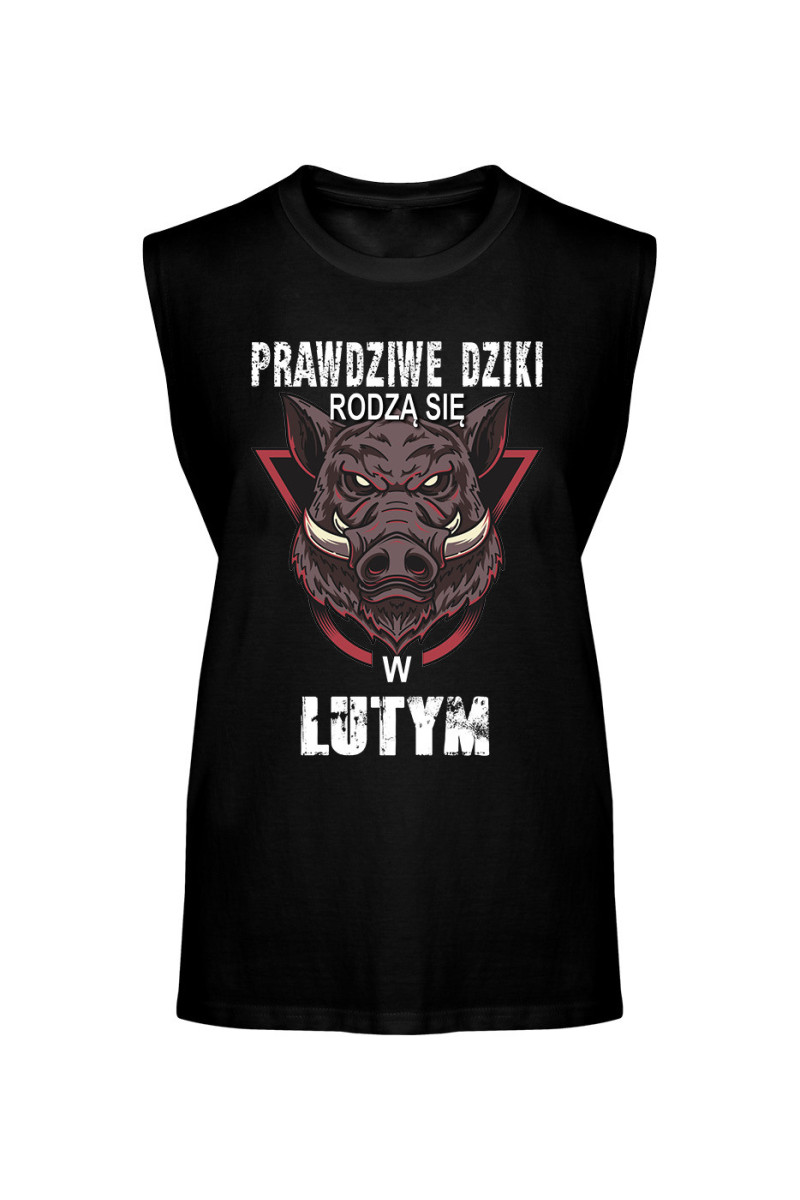 Koszulka Męska Tank Top Prawdziwe Dziki Rodzą Się W Lutym