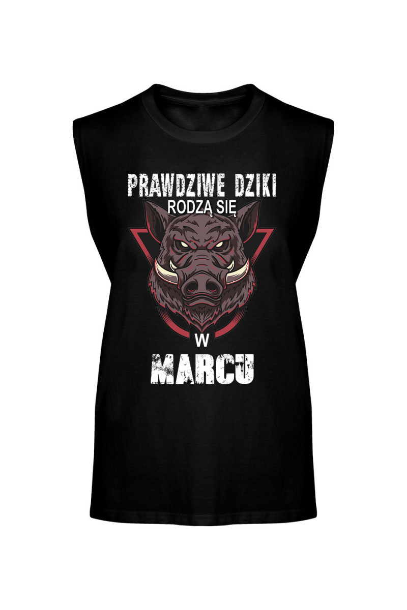 Koszulka Męska Tank Top Prawdziwe Dziki Rodzą Się W Marcu