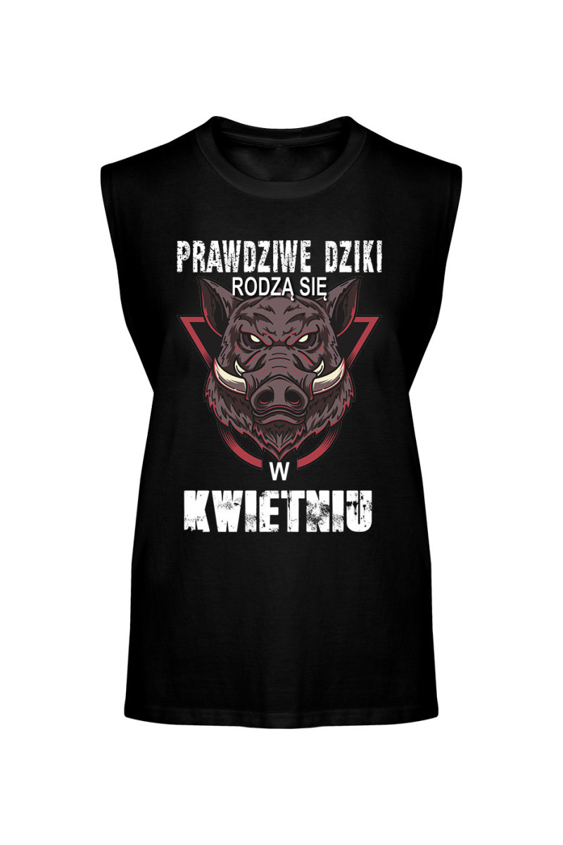 Koszulka Męska Tank Top Prawdziwe Dziki Rodzą Się W Kwietniu