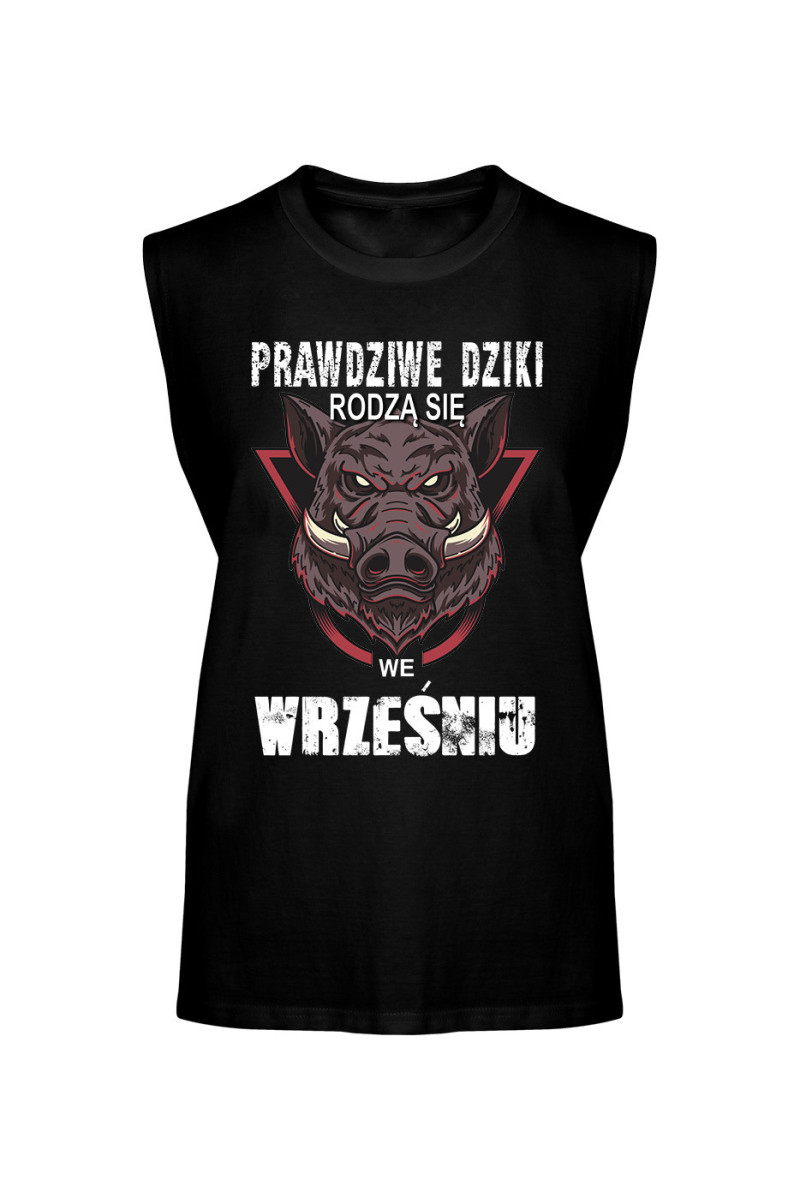 Koszulka Męska Tank Top Prawdziwe Dziki Rodzą Się We Wrześniu