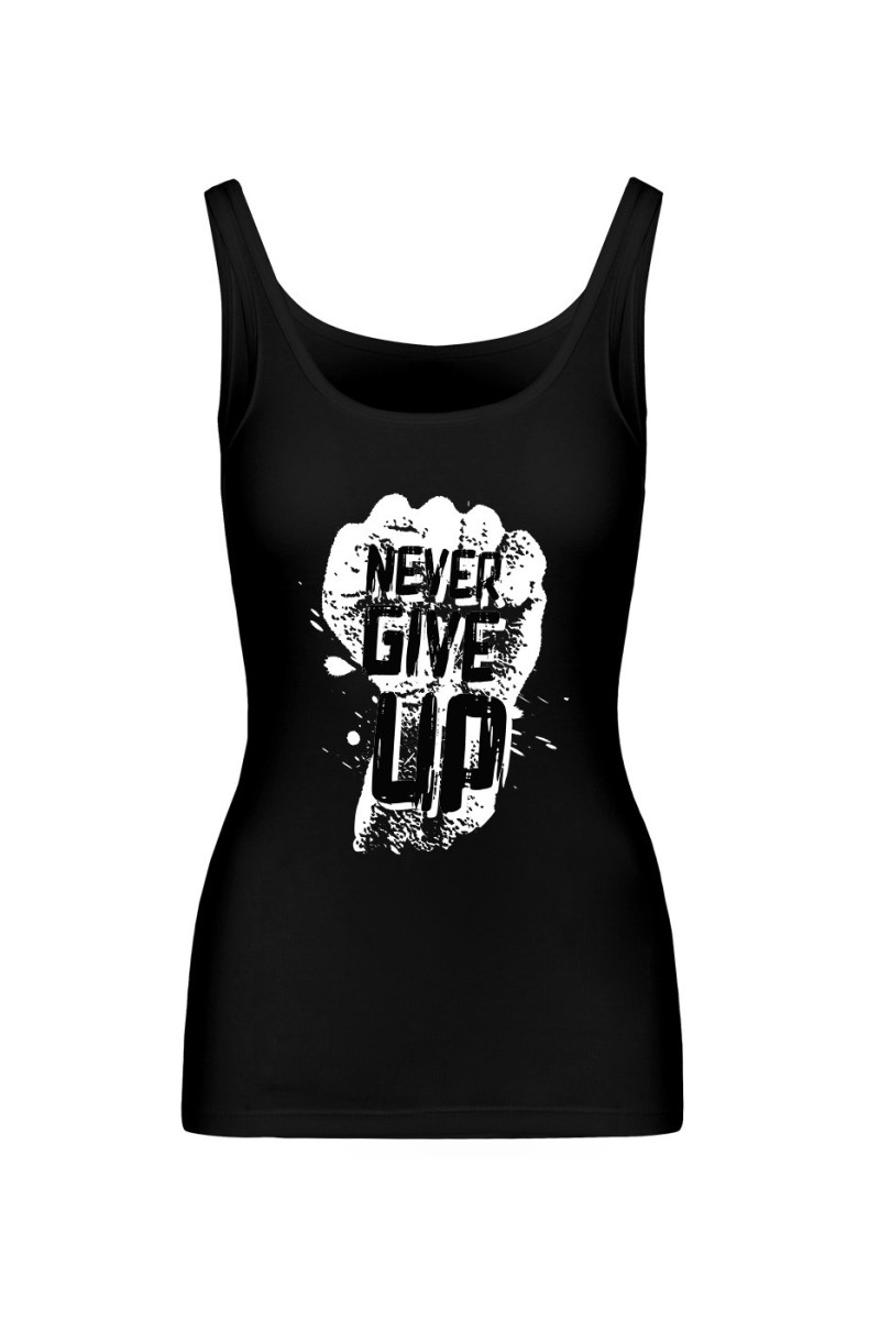 Koszulka Damska Tank Top Never Give Up